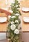2pcs Artificial Flowers Garland Spring Eucalyptus Garland Vintage Fake Flower Peony Rose Vine Greenery Decorative Wall Hanging Plant for Wedding Arch Door Arrangement Party Decor (White,2pcs)